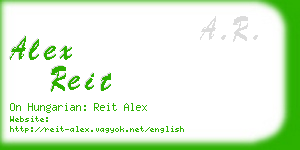 alex reit business card